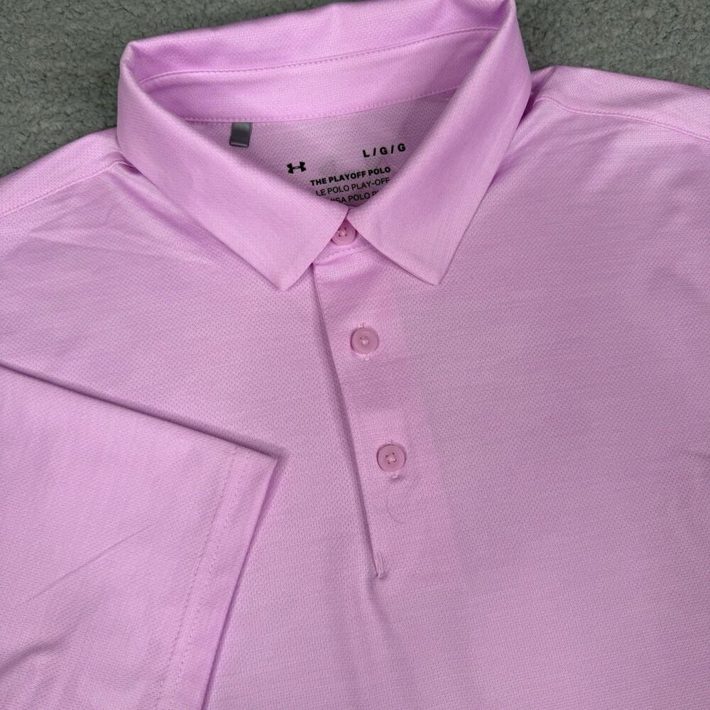 Under Armour Pink-Purple Men’s The Playoff Polo Shirt